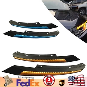 1 par de faros cejas LED intermitente DRL para Honda Civic 2016-2021 - Imagen 1 de 13