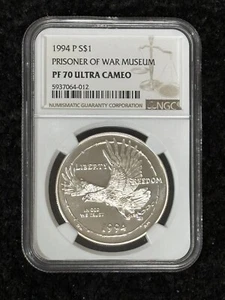 1994 (P) Prisoner of War Museum NGC PF 70 ULTRA CAMEO (Rare Low Population) - Picture 1 of 2