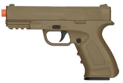 UKARMS High Quality Metal Body and Magazine Airsoft Spring Pistol Shoot 240 FPS Tan