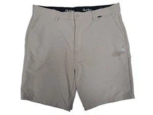 HURLEY Men's Hybrid Spacedye Tan Walk Shorts Bermuda Light Weight Size 38 - Picture 1 of 4