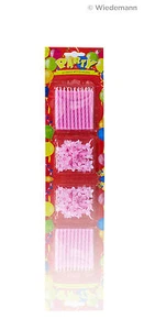 20 velas de cumpleaños rosa cumpleaños velas de pastel + 20 soportes velas de pastel fiesta - Imagen 1 de 1