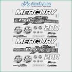 200 HP Mercury Optimax ProXS Kit Outboadrs Motor Pixel Laminated Decals Boat  - AU $ 115.12