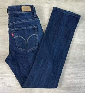 Levi’s Mid Rise Skinny Jeans Dark Blue Denim VTG Y2K Women’s Size 4M (27.5X28) - Picture 1 of 23