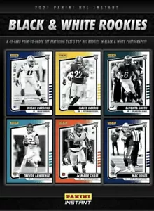 2021 NFL Panini Instant Black & White Rookies 45-Card Set RC SP 1/2728 - Picture 1 of 2