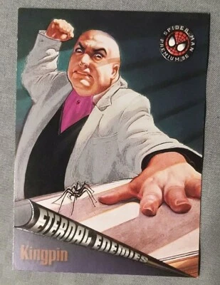 Kingpin 1996 SkyBox Marvel Spider-man Premium Eternal Enemies Card #72 Mint. - Image 1 of 2