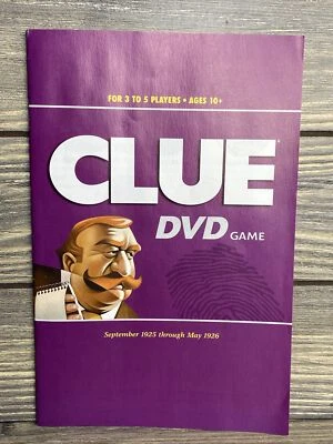 Hasbro 2006 Clue DVD Game Instructions Inspector Notebook Replacement Part Piece - Image 1 of 2