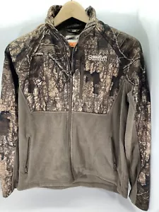 Magellan Jacket Men Small Realtree Timber Camo Full Zip Brown Waffle Fleece - Picture 1 of 14