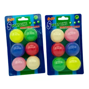 6Pcs Ping Pong Balls 40mm Mixed Colours Table Tennis Beer UK STOCK & SELLER - Picture 1 of 2