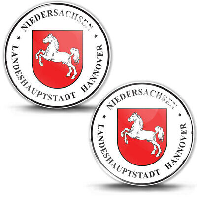 3D Gel Domed Sticker Badge Niedersachsen Stadt Hannover German Number Plate Seal • 8.64€
