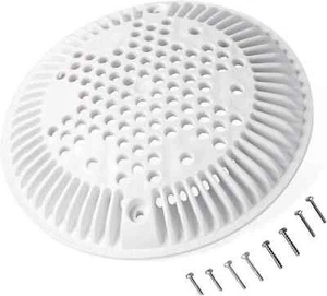 WGX1048E 8" Bottom Main Pool Drain Cover Replacement for Inground Pools White - Picture 1 of 6