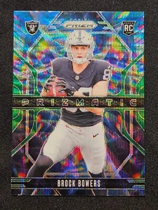 2024 Panini Prizm - Prizmatic Brock Bowers #20 Green Wave Prizm (RC) - Picture 1 of 2
