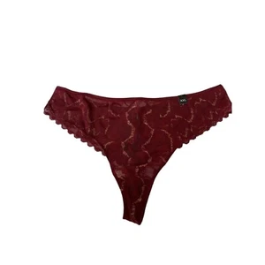 Damen Etam Tabby Übergröße Tango, Tanga, Höschen, 2XL weinrot - Bild 1 von 8