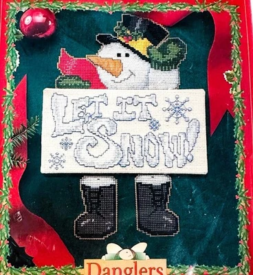True Colors NAVIDAD Let It Muñeco de Nieve Colgantes Contado Punto de Cruz Kit Nuevo Foto 1 de 4