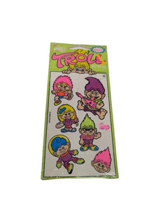 Pegatinas Trolls de Neón de Colección por Mello Smello NUEVAS Y2K 90 Hechas en EE. UU. Coleccionables - Imagen 1 de 5