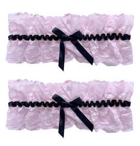 Liguero de Boda Encaje Moño Liguero Nupcial Elástico Encaje Floral Pierna Ligas para... - Imagen 1 de 6