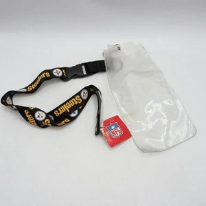 Pittsburgh Steelers NFL Football Clear Acrylic Ticket Lanyard - Picture 1 of 2