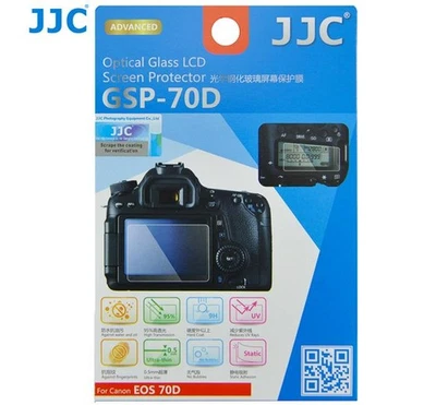 JJC GSP-70D Optical Glass LCD Screen Protector for Canon EOS 70D, 80D, 90D - Image 1 of 4
