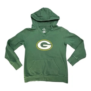 Sudadera con Capucha Verde Cuello en V NFL Oficial Talla Pequeña Fanatics Green Bay Packers para Mujer - Imagen 1 de 11