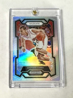 STEPH CURRY Panini PLATA PRIZM REFRACTOR SP Paralelo Universidad Novato Variación Foto 1 de 2