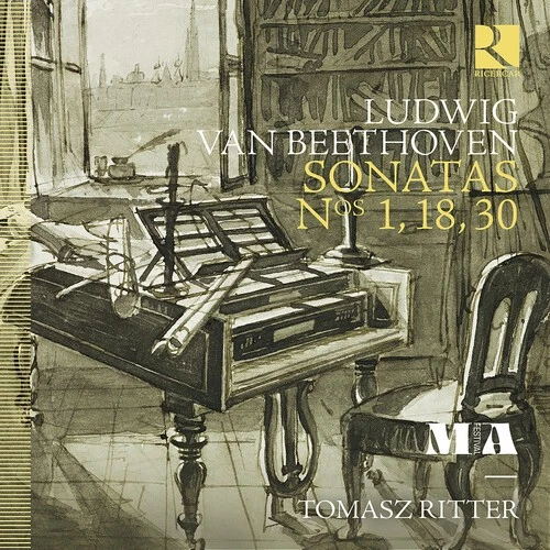 Tomasz Ritter - Beethoven: Sonatas Nos. 1, 18 & 30 [Used Very Good CD] - Image 1 of 1