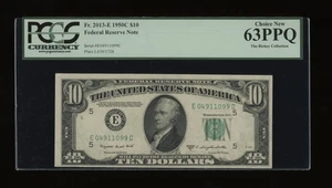 DBR 1950-C $10 FRN Richmond Fr. 2013-E PCGS 63 PPQ Serial E04911099C - Picture 1 of 2