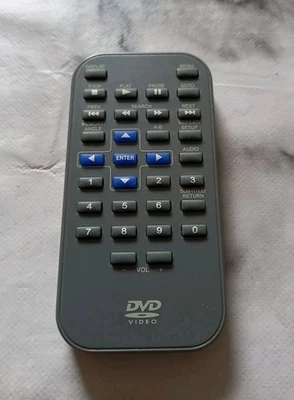 Remote Control for Portable DVD Player Grey Audiovox RC-709 (B2) - Image 1 of 3
