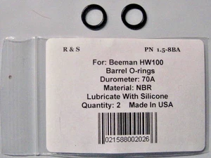 2 juntas tóricas de barril Beeman HW100 / R&S 1,5-8BA - Imagen 1 de 1