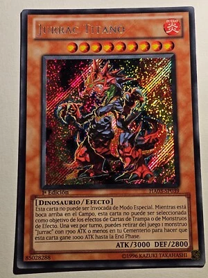 Jurrac Titano●YUGIOH●HA03●2010●SECRET RARE●SPANISH●1st ED●NM●Y19 - Image 1 of 2