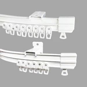 Flexible Curtain Track Bendable Bay/ Straight Windows Ceiling Wall Rail 3.6 4.5m - Picture 1 of 19