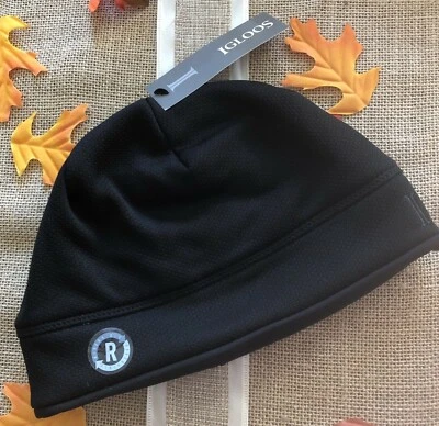 IGLOOS Boys Size 8 -14 Reversible Mesh Fleece Black Beanie Insulated Hat $24 NWT Foto 1 de 4