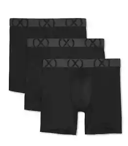 2(X)IST Men's 6" Inseam Boxer Brief 3-pack Black M 32-34 - Picture 1 of 1