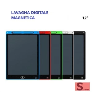 lavagnetta cancellabile digitale lavagna magnetica per bambini 12 pollici - Foto 1 di 14