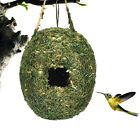Bird Roosting House Hummingbird Hanging Nest Natural Grass Nesting Bird Box