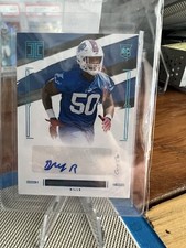 POP! 1/1! 2021 Panini Impeccable Greg Rousseau Rookie Auto Bills/Hurricanes one