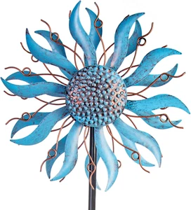 Wind Spinner Sculpture Metal Yard Art Kinetic Pinwheel Garden Patio Decoration - Picture 1 of 7