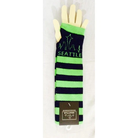 SEATTLE SEAHAWKS WOMAN ARM WARMERS SOCKS SLEEVES FINGERLESS GLOVES Cover