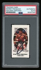 MANNY PACQUIAO Signed Autograph Fan Favorites Bonus Card BC1 PSA Authentic AUTO