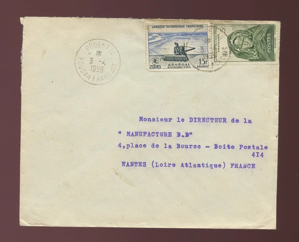 SÁHARA FRANCÉS DOUENTZA 1959 MATASELLOS MALI Foto 1 de 1