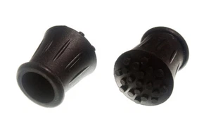 12 X Walking Stick Crutch Frame Ferrules Black Rubber 3/4 Inch 19mm Id | Onestop - Picture 1 of 1