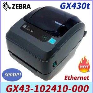 Zebra GX430T Thermal Transfer Barcode Label Printer 300 dpi USB Ethernet Serial - Bild 1 von 11