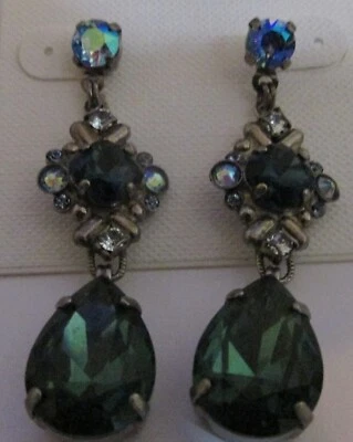 Pendientes Sorrelli Gamuza Azul EDX26ASBSD Tono Plata Antiguo Foto 1 de 3