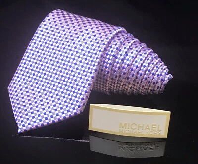 Michael Kors NUEVA Corbata de Seda Clásica Profesional Vibrante Colores Púrpura para Hombre Foto 1 de 4