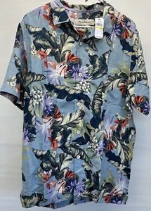 Tommy Bahama Shirt Adult Medium Original Fit Floral Tropics  Silk Button Up Mens - Picture 1 of 5