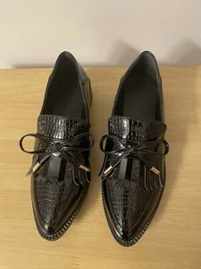 Black Pointed Loafers - Picture 1 of 3