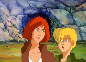 CARMEN SANDIEGO ANIMATION PRODUCTION CEL A-3 ZACK AND IVY - Picture 1 of 1