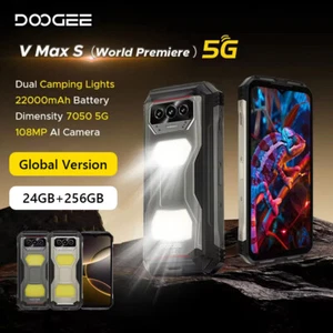 Teléfono resistente DOOGEE V Max S 5G 6,58" 120 Hz dimensión 7050 luz de camping 22000 mAh - Imagen 1 de 16