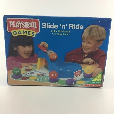 Playskool Juegos Slide 'n' Ride Juego de Conteo a Juego de Colores 1995 De Colección Hasbro Foto 1 de 4
