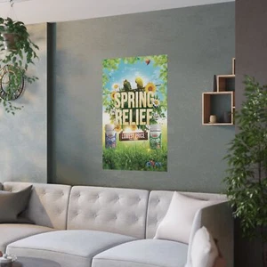Robocough SPRING RELIEF Satin Poster - Picture 1 of 7
