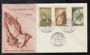 A 110 ) ALEMANIA Sarre 1955 / hermoso FDC / Ayuda del pueblo - Imagen 1 de 1