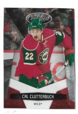 2010-11 Panini Certified Cal Clutterbuck Platinum Red #'d 856/999 Minnesota Wild